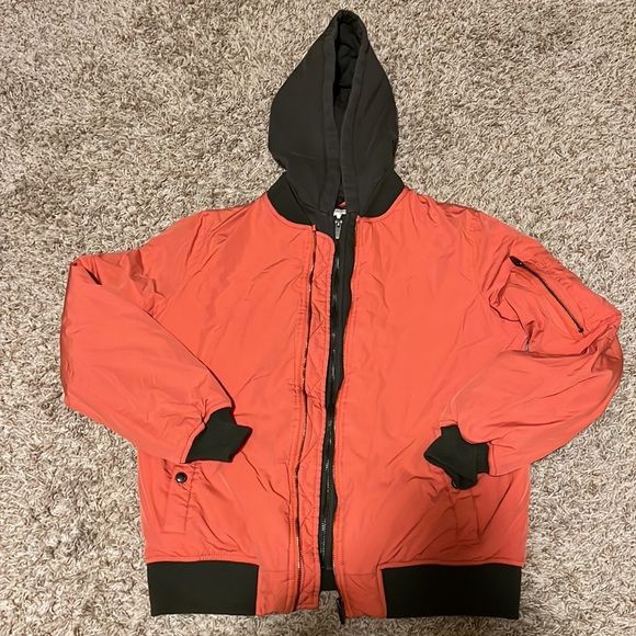 Zara Boys Collection Jacket Size 13/14 . Hoodie removable. - Picture 3 of 9